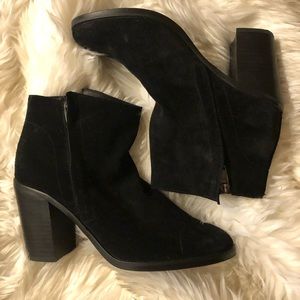 Dolce Vita black suede booties.